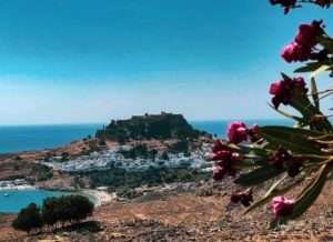 Acropolis of Lindos on Rhodes Greece