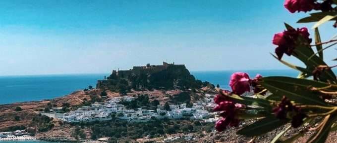 Acropolis of Lindos on Rhodes Greece