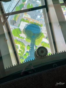 Look straight down from the Space Needle for great views too! 