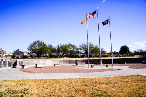 Las Cruces Veteran Memorial Wall wide