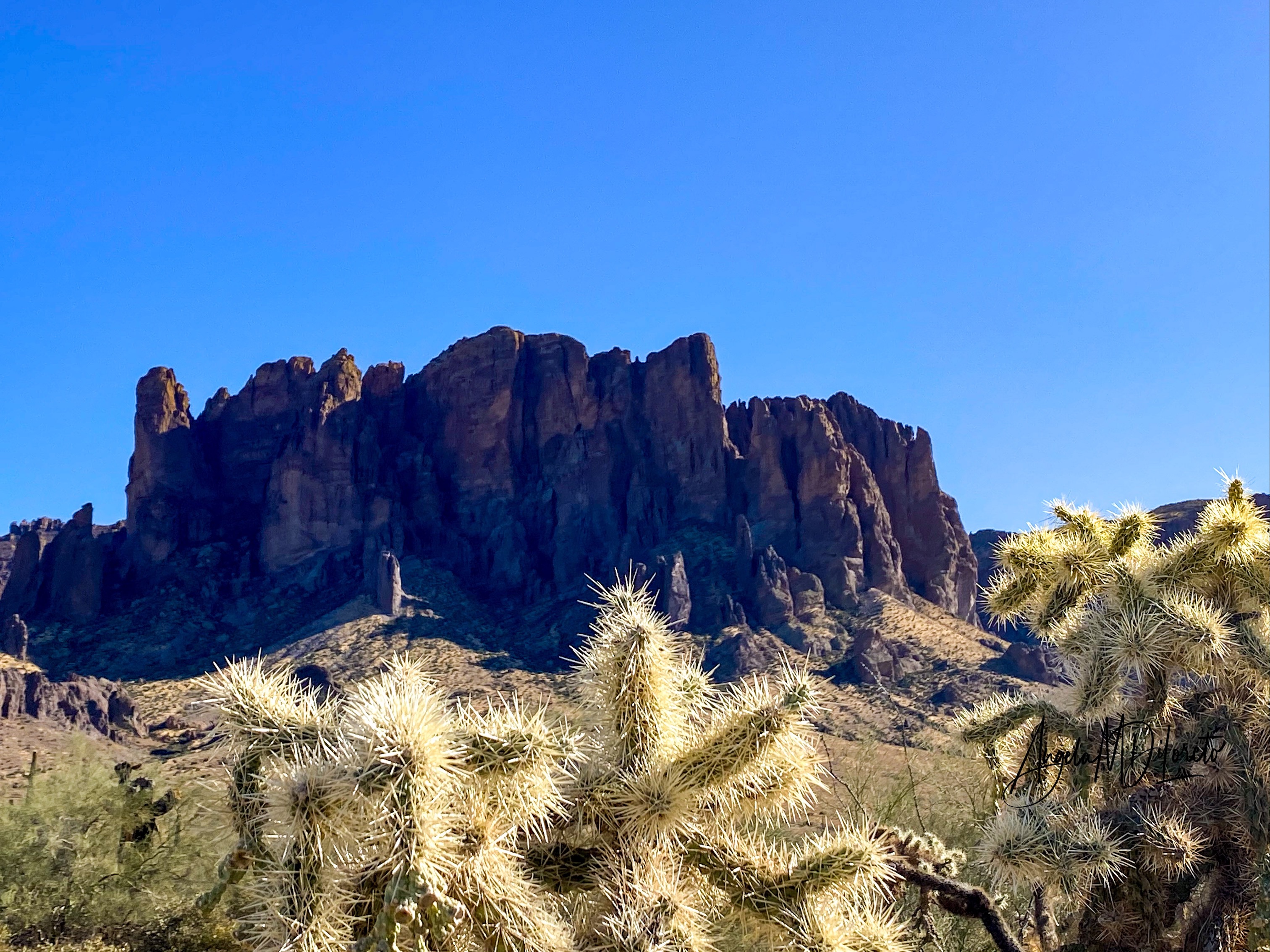 Superstition Mountains outside Phoenix Arizona