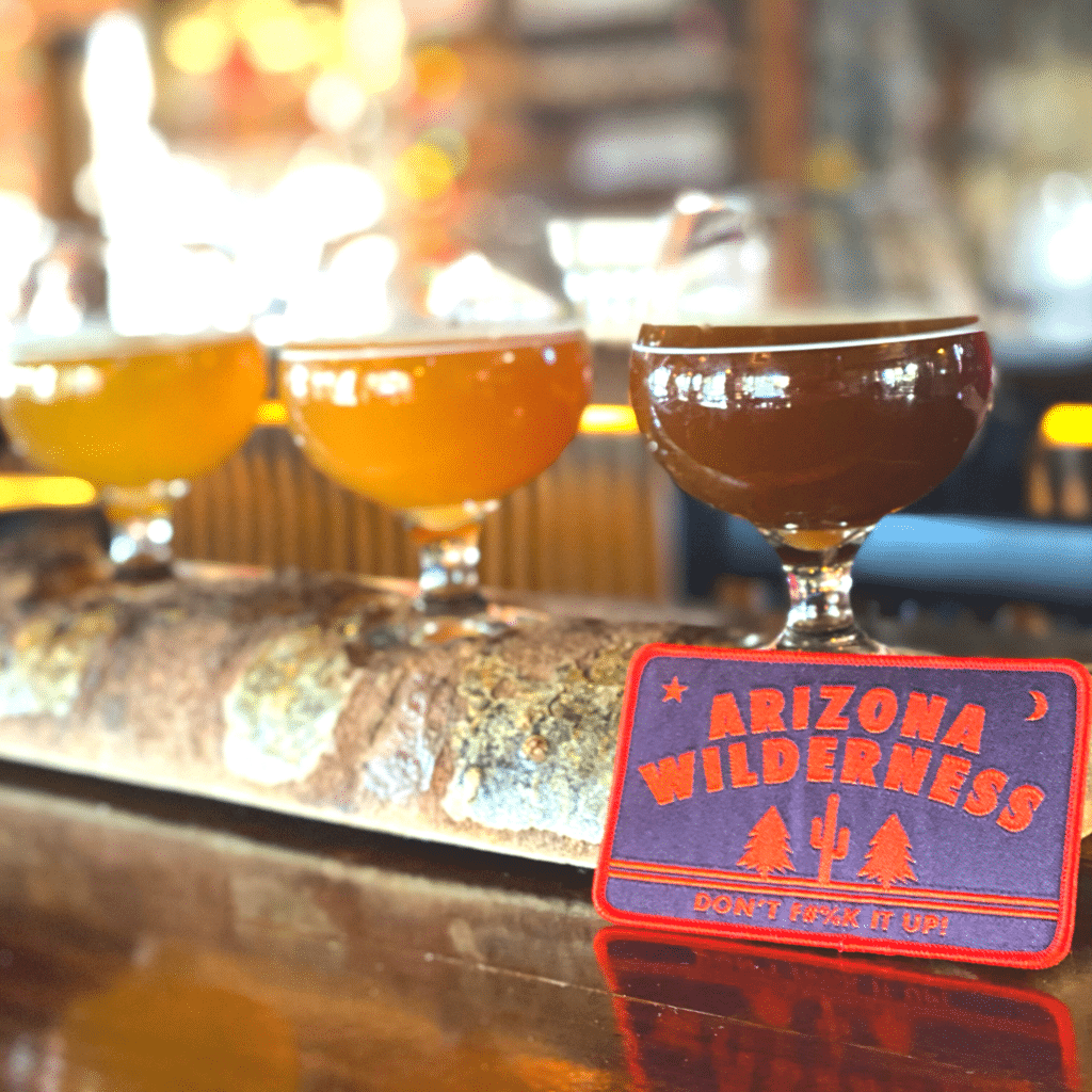 Arizona Wilderness Brewing Company Tasting flight