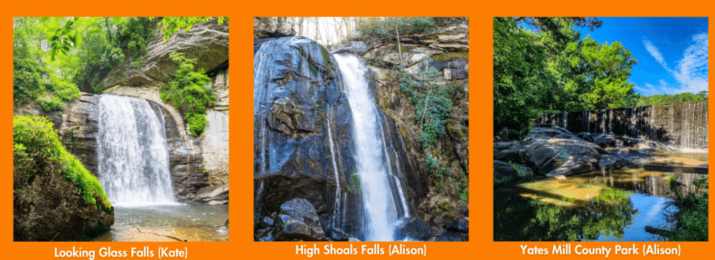 Waterfalls near Asheville 
