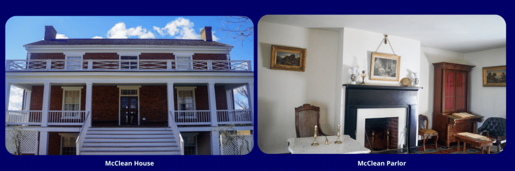 Appomattox Virginia McClean House & Parlor