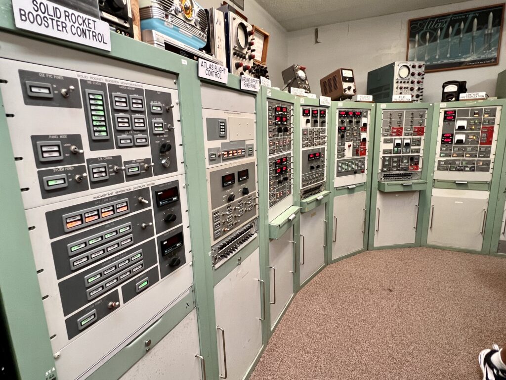Control panel in the American Space Museum in Titusville, Florida 