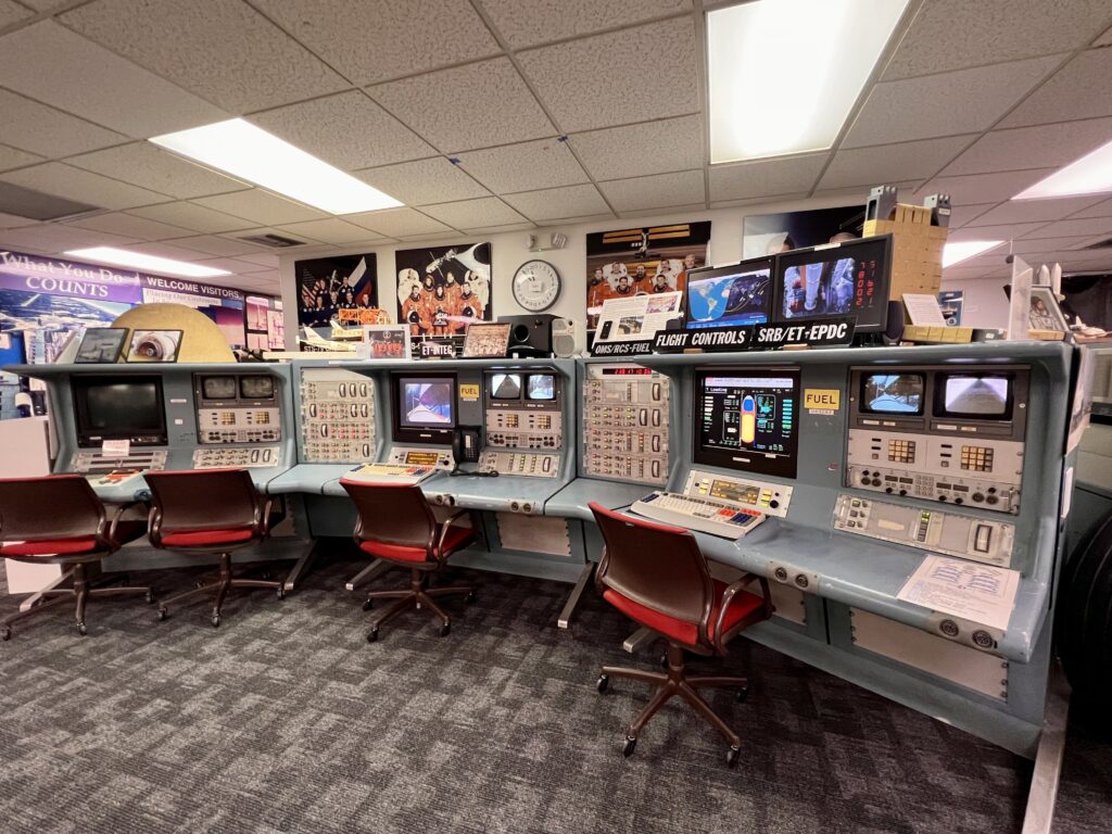 Space shuttle control center in American Space Museum in Titusville, Florida 