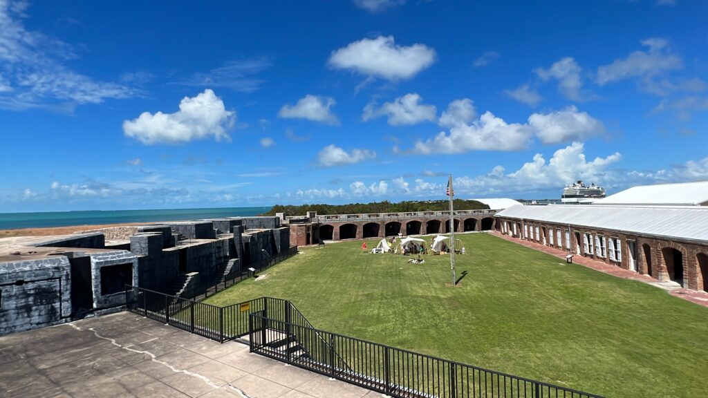 Fort Zachary Taylor in Key West from above