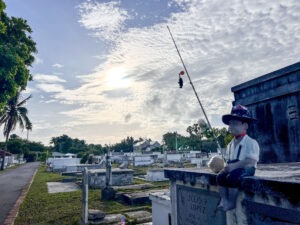 Key West Cemetery fishing boy