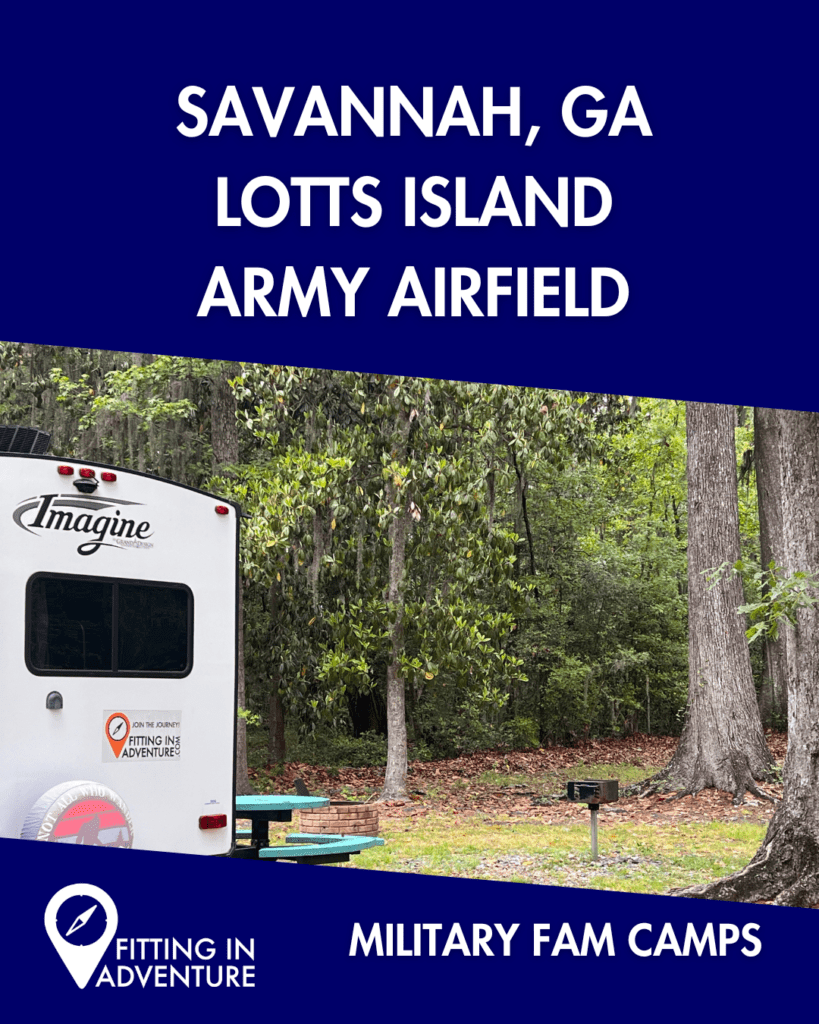 Savannah GA's Lotts Island Army Airfield RV Camp