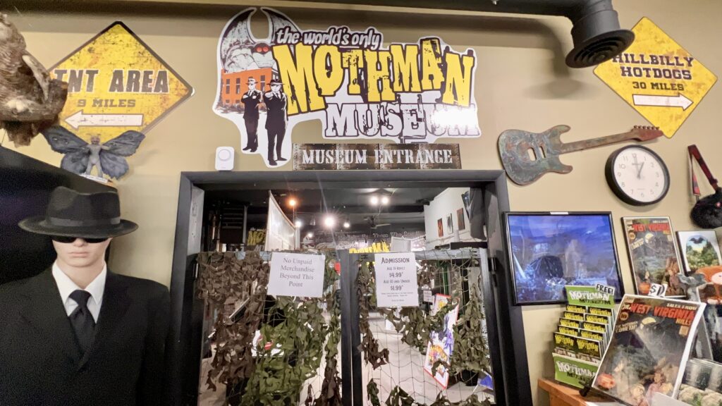 Entrance to the Mothman Museum 