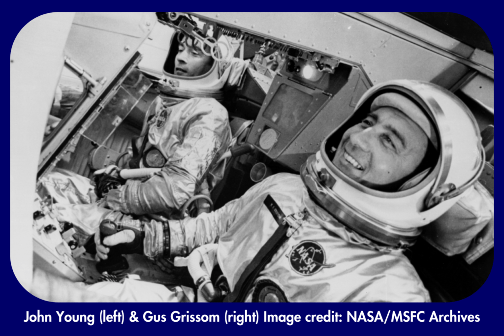 John Young and Gus Grissom in Gemini 3