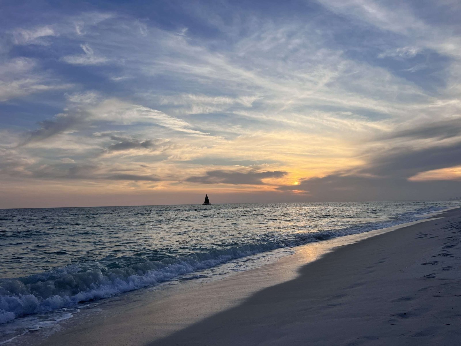 Panama City Beach sunset over the Gulf of Mexico