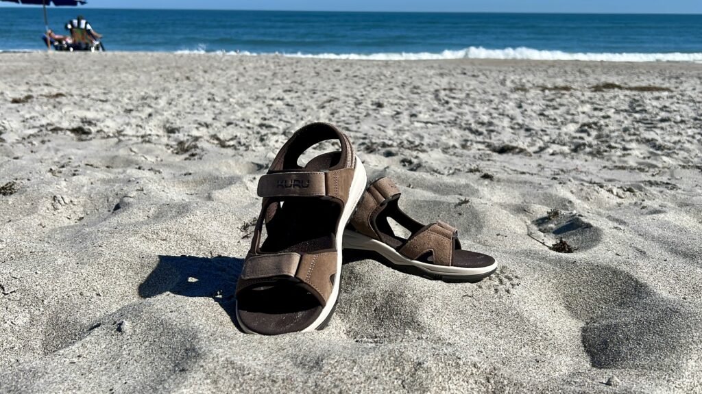 Kuru sandals on Cocoa Beach Florida 