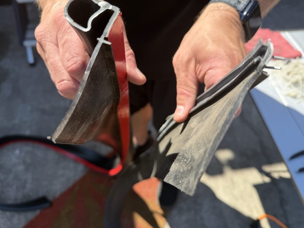 Flip N Seal RV Slide Seal comparison to OEM slide seals.