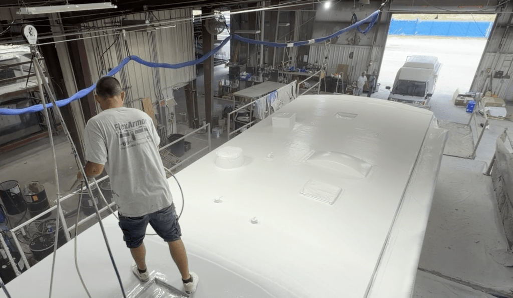 Flex Armor RV Roof installation